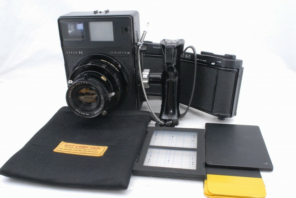 Mamiya Super 23 Camera 100mm f 3.5 6x7 Roll Film Adapter