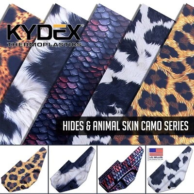 HOLSTERSMITH Infused KYDEX® Sheet - Hides & Animal Skin­ Camo Series - (Multiple Sizes)
