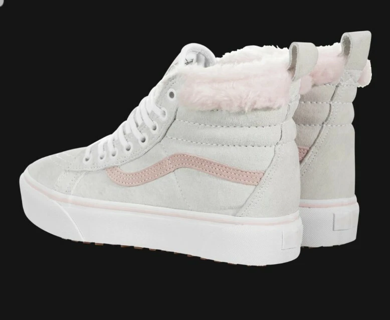 Vans with pink best sale fur