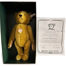 PETSY BRASS STEIFF BEAR 1927 LIMITED EDITION REPRODUCTION WITH CERTIFICATE