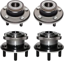 RWD Front & Rear Wheel Bearing and Hub for 2005-2009 Dodge Charger Magnum 300