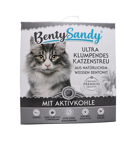 Petsentials Bentonit-Katzenstreu 20 L – Super Klumpend, Mit Leinenduft, Staubarm & Geruchsbindend