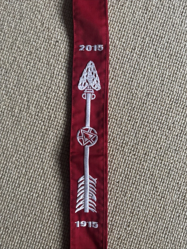Boy Scout OA Order of the Arrow Centennial NOAC 2015 Red Sash Unused - Image 2 of 2