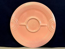Fiesta Fiestaware Rose Pink Hostess Tray Chip And Dip 12 3/8” Serving Platter