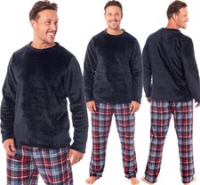 NEW STYLES & STOCK - Mens soft fleece pyjama set loungewear warm pyjamas