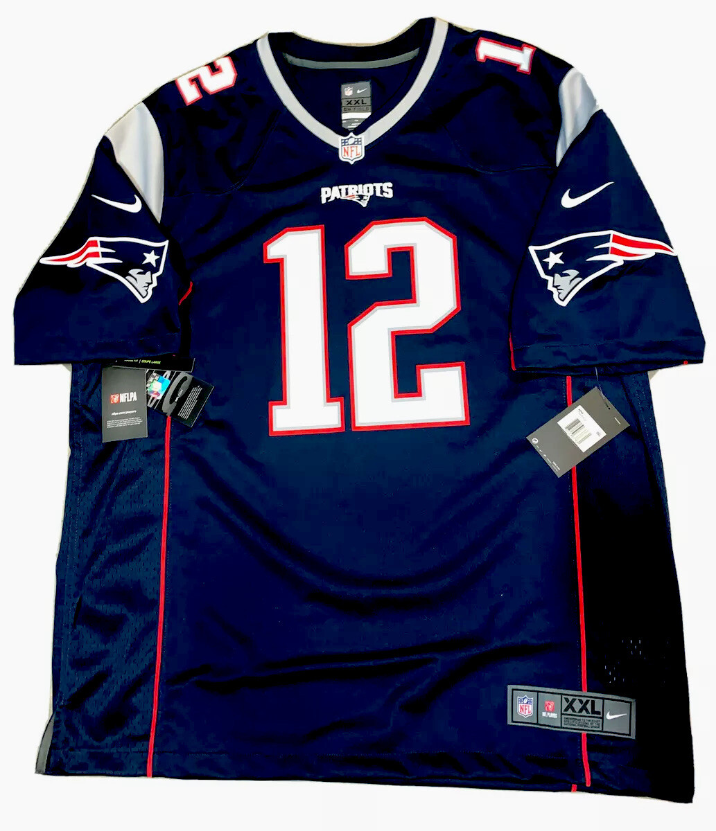 New Tom Brady Mens 2X New England Patriots Nike Navy Home Screen