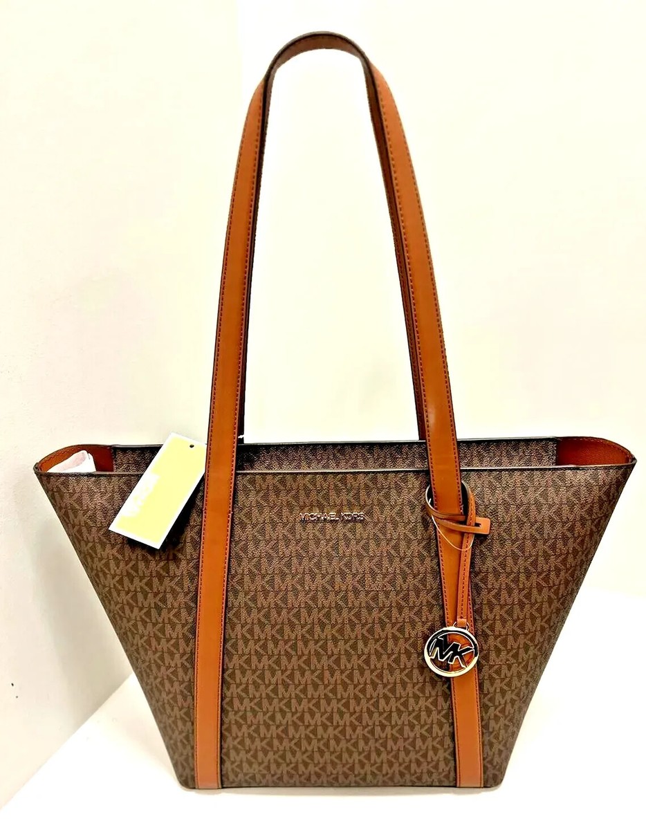 Michael Kors Pratt Women Ladies MK Logo Large Top Zip Tote 