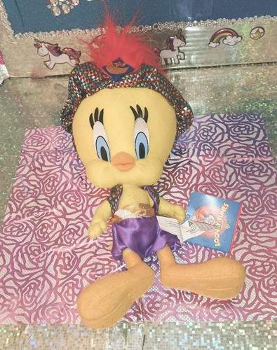 Vtg. 🦄Ace Warner Bros. / Looney Tunes / "Genie" Tweety Bird '1998 12" Plush! - Picture 4 of 16