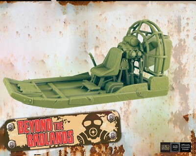 Wasteland Airboat - Post-Apocalyptic - 32mm - EC3D Designs - Beyond The