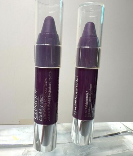 VOLUPTUOUS # 16 by Clinique Chubby Stick Intense Moisturizing Lip x 2 (TRAVEL )