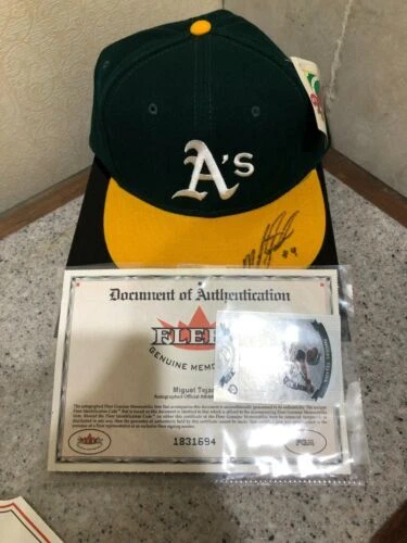 Miguel Tejada MLB Original Autographed Hats