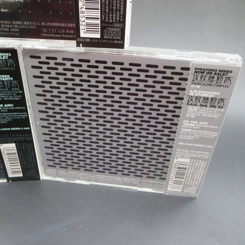 Ghost in The Shell Stand Alone Complex OST 1 2 3 Soundtrack with Spine Japan - Foto 7 di 16