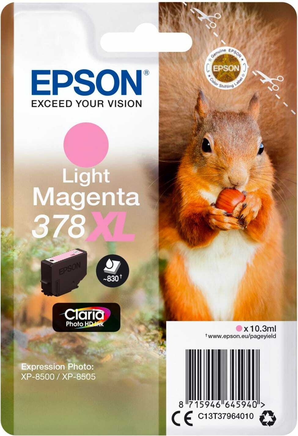 Cartuccia Inkjet Magenta chiaro per modello Expression Epson C13T37964020