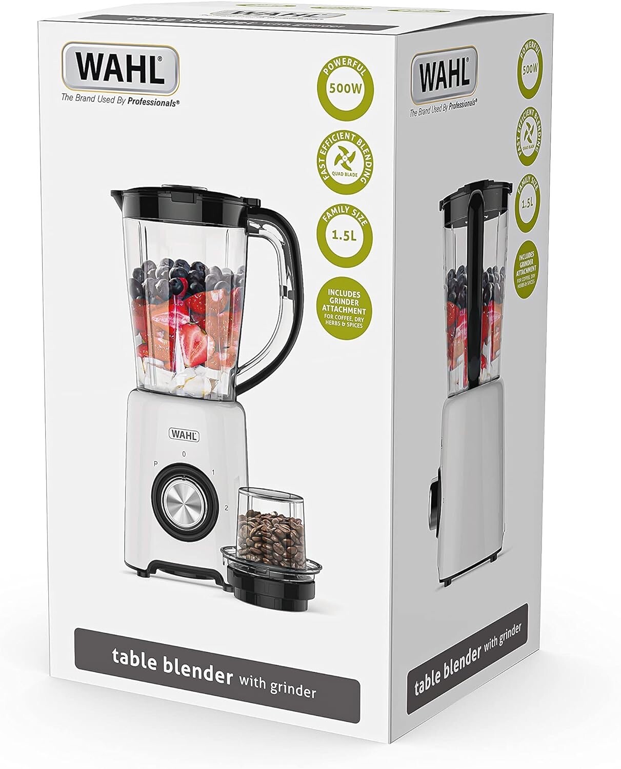 Wahl Table Blender with Coffee Spice Grinder Attachment 1.5 L Plastic