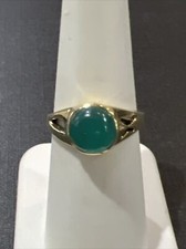 Brass Ring Size 6 Pretty Stone
