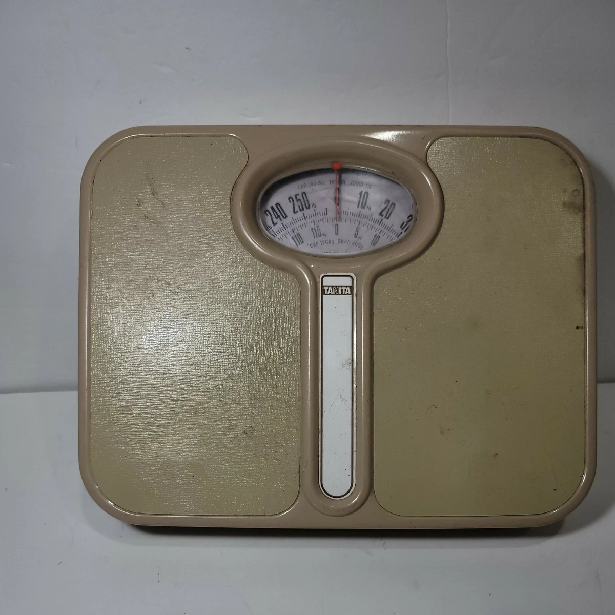 Vintage Tanita Analog Weight Scale Rotating Dial 260 lb Capacity