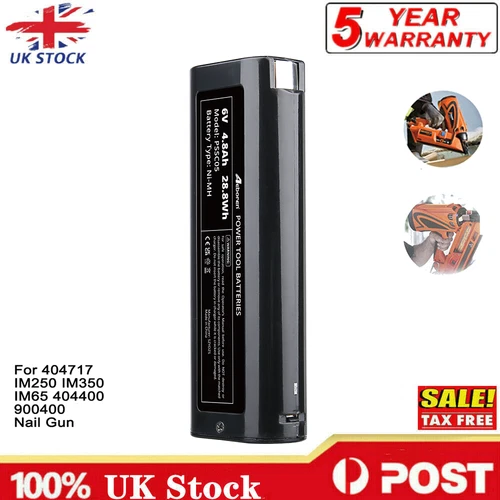 Replace 404717 Battery For Paslode IM50 IM65 IM250 IM350 900400 900600 Nail Gun - Picture 1 of 8
