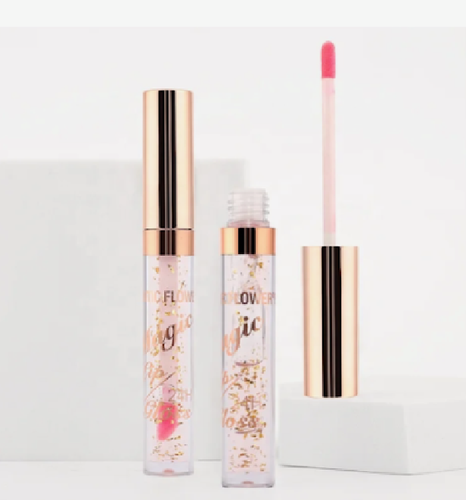 4 PC Romantic Flower Natural Magic Lip Gloss - Picture 6 of 6