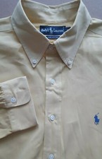RALPH LAUREN Mens Classic Regular Fit Casual Button Up Dress Shirt - XL X-Large