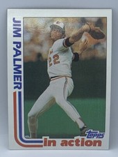 1982 Topps Baseball Jim Palmer In Action #81 NM/MT or Better From Vending Box