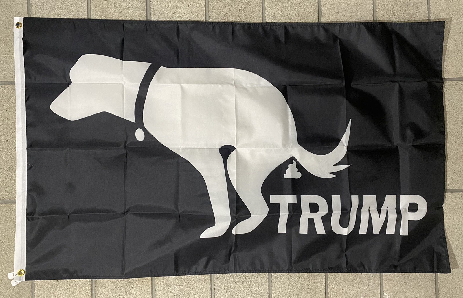 Democrat Flag Free USA Ship Dog Poop On Donald Trump Vote Blue Liberal ...