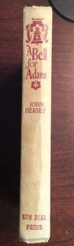 A Bell For Adano 1945 Hardcover John Henry BookGnu - Picture 2 of 12