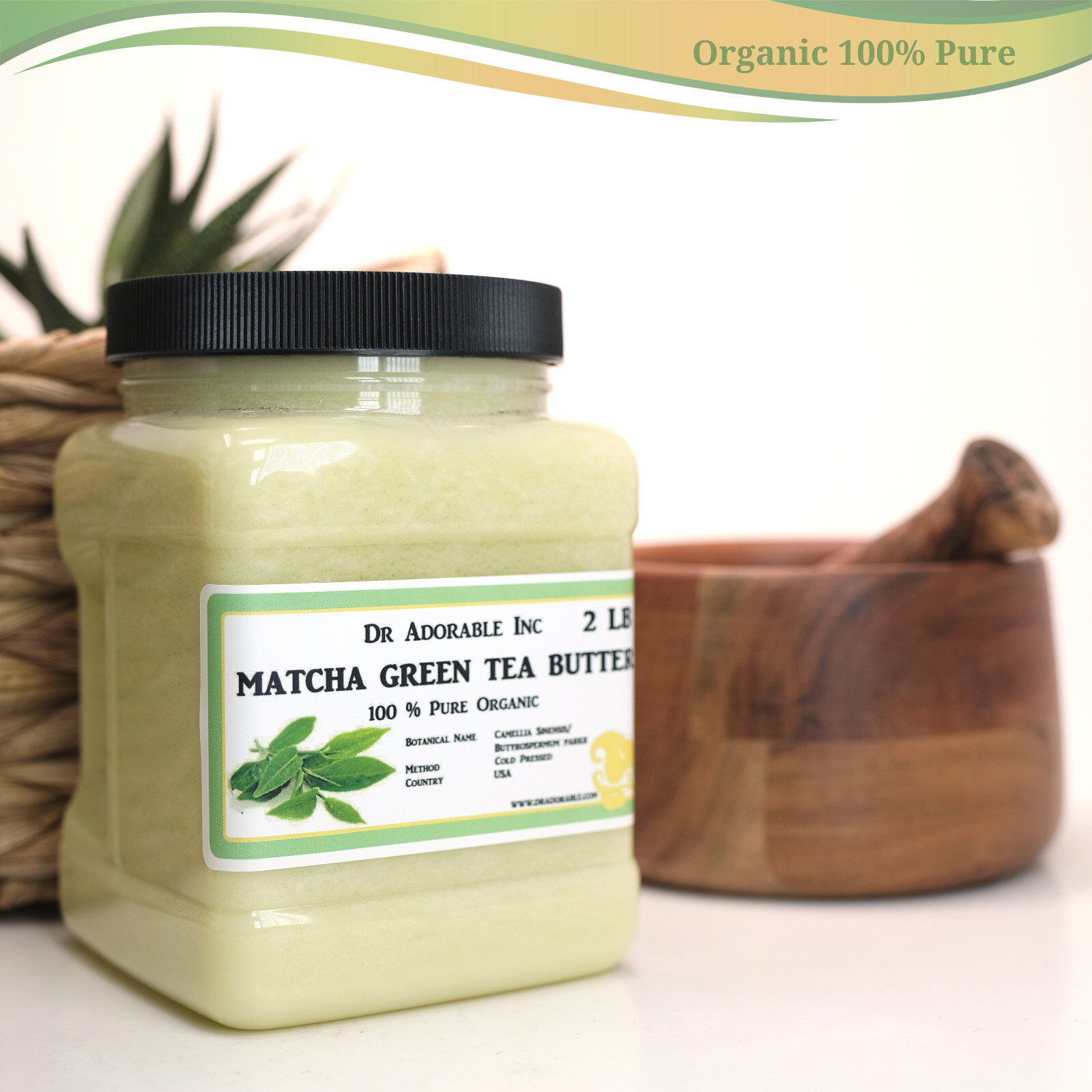 Green Tea Matcha Butter Refined Organic 100% Pure  2oz up to 12Lb Free Shipping!