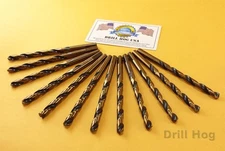 1/16" Drill Bit 1/16 HI-Molybdenum M7 HSS Drill Hog® Lifetime Warranty 12 PACK