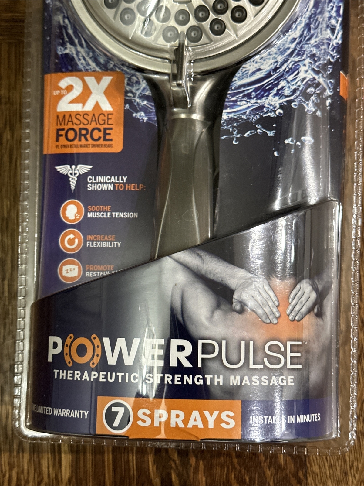 NEW Waterpik Power Pulse Therapeutic Strength 2X Massage Force
