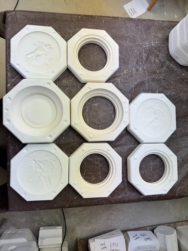 VINTAGE WINNER CERAMIC MOLD #511/#512/#514/#515 RABBIT/DEER/UNICORN LID JAR BASE - 第 5/15 張圖片