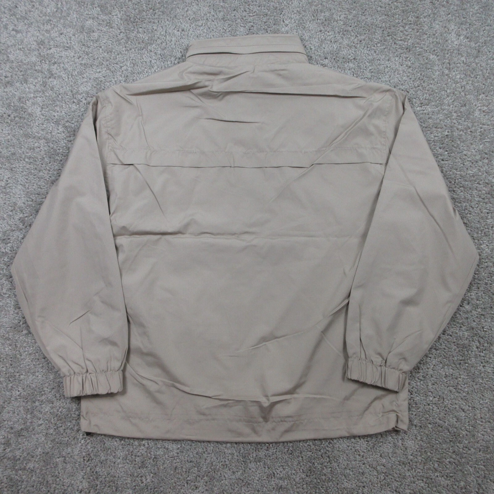 DC Shoe Co Jacket Mens Medium Beige Ripstop Vented Packable Hood Outdoor Vantage - product detail image 6
