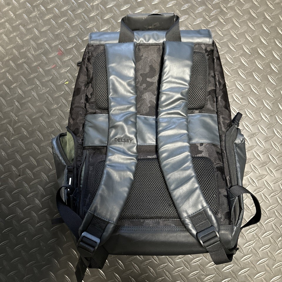 Delsey Paris 15” Securflap Laptop Backpack Travel Bag Carry On High