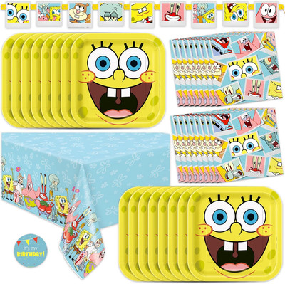 Spongebob Birthday Decorations | Spongebob Party Decorations | Spongebob Plates 