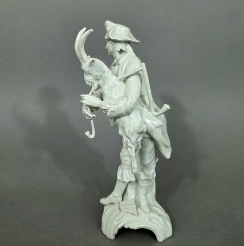 K1952 KPM Figur, Mann mit Ziegenbock, Allegorie der Elemente, 'Die Luft' - Picture 5 of 11