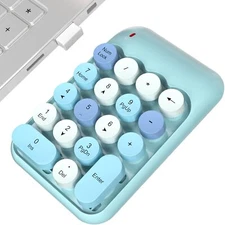 Wireless Number Pads Cute Colorful Numeric Keypad Numpad Portable 2.4 GHz Fin...