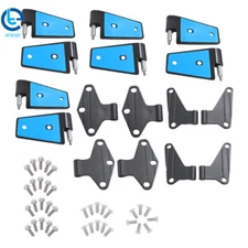 For Jeep Wrangler JK 2007-18 Body Door Hinge Replacement Black Powder Coat 16PCS