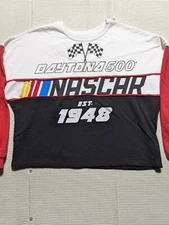 Daytona 500 NASCAR Eat 1948 Iconic Race Cropped Sweatshirt Women's Size Small 