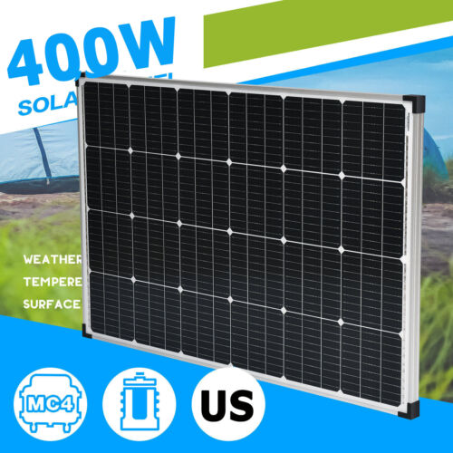 400W 800W Solar Panel Mono 12V Charging Off-Grid battery power RV Home boat Watt