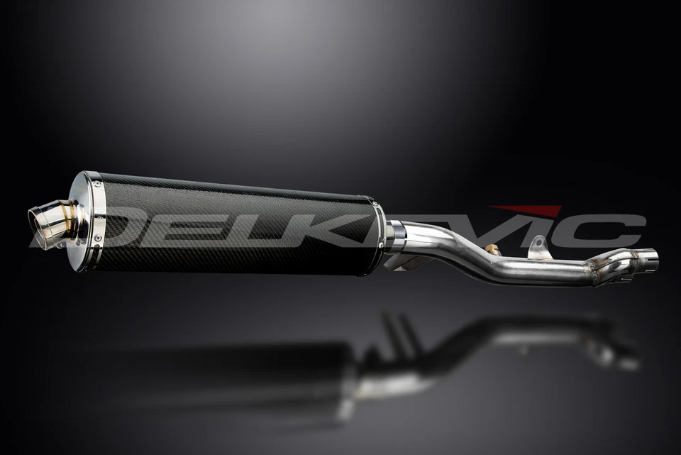 Kit silenciador escape carbono ovalado 18" Slip On Honda NT700V Deauville 2006-2015 Foto 3 de 4