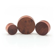 Ear Plug Flesh Tunnel ORGANIC WOOD W DOUBLE FLARE Saddle Stretcher Expander