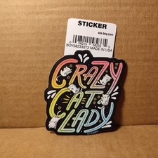 Crazy Cat Lady Die Cut Vinyl Sticker Official Collectible Made In USA Decal