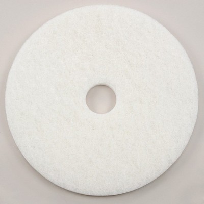 Global Industrial 20'' White Polishing Pad 5/Case 401220