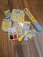 Spongebob Kitchen Lot Of 8 ,snack bags, magnet, sink strainer,bag clips, etc.