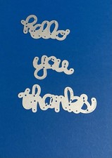 Stampin  Up Sizzix Big Shot HELLO YOU Thinlits Dies. Only Three Dies Includes