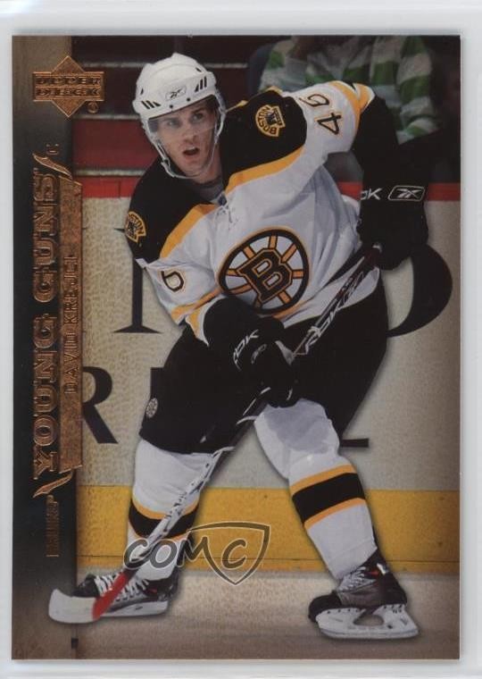 2007-08 Upper Deck Young Guns David Krejci #208 18p9