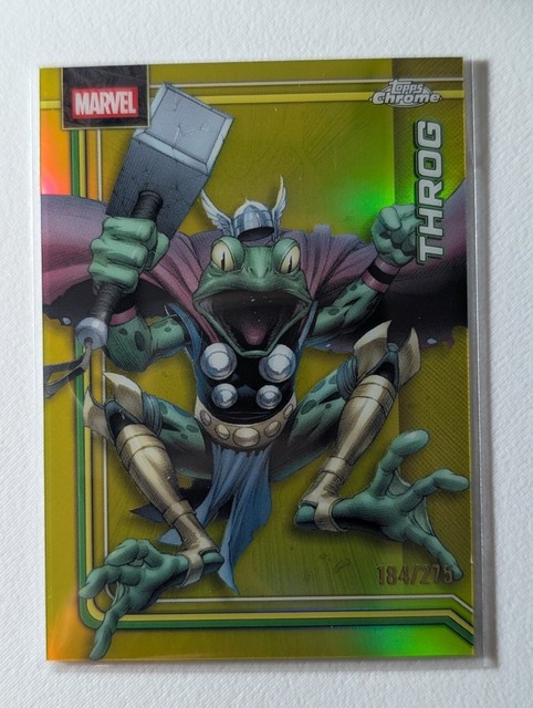2026 Topps Chrome Marvel Throg Yellow Refractor /275 #178