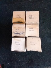 Six Sylvania 5654 vacuum tubes NOS