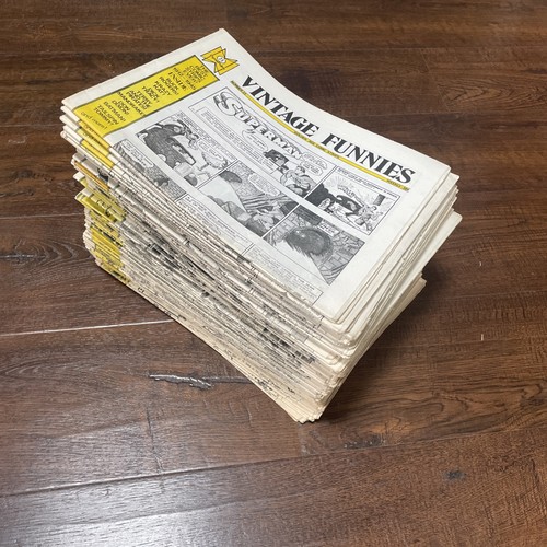 Lot of 77 VINTAGE FUNNIES Newspapers #23-100 COMPLETE! [FPC 11/2/73-4/25/75} LB8