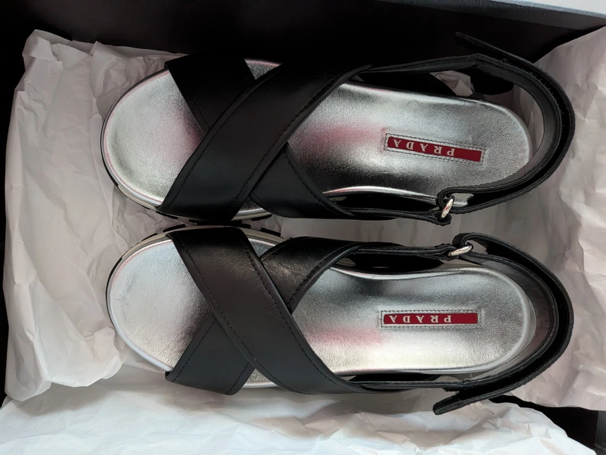 PRADA Block Mid (2-2.9 in) Heel Height Sandals for Women for sale