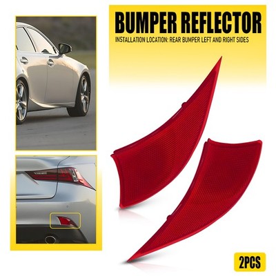 Tail Bumper Reflector Light Case For 2014-15 Lexus IS250 81920-53051 81920-53050